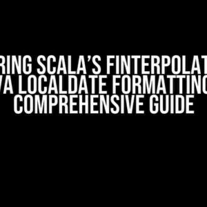 Mastering Scala’s fInterpolator for Java LocalDate Formatting: A Comprehensive Guide