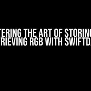 Mastering the Art of Storing and Retrieving RGB with SwiftData